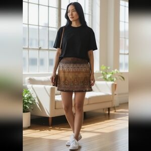 Wrapper Bohemian Skirt | Women's Size Medium